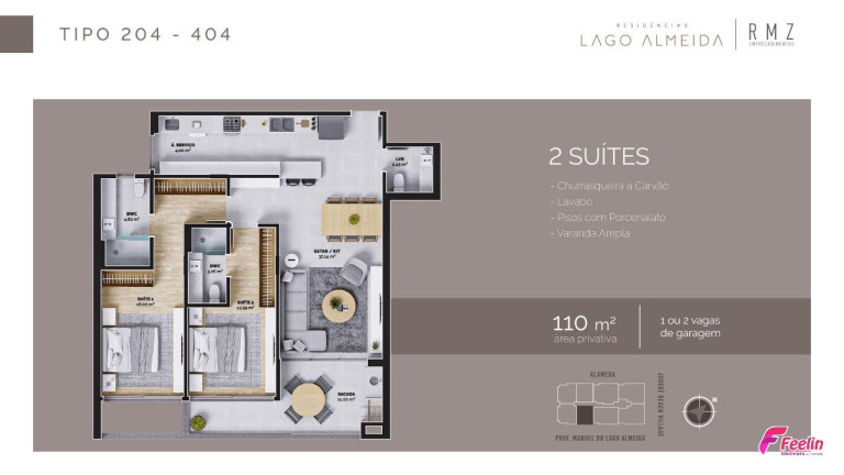 Imagem Apartamento com 2 Quartos à Venda, 110 m² em Jurerê - Florianópolis