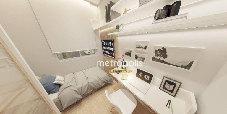 Imagem Apartamento com 2 Quartos à Venda, 44 m² em Jardim - Santo André