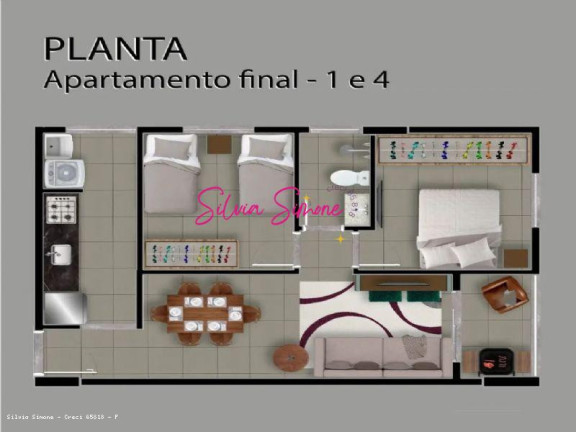 Imagem Apartamento com 2 Quartos à Venda, 58 m² em Jardim Independência - São Vicente Imagem Apartamento com 2 Quartos à Venda, 58 m² em Jardim Independência - São Vicente