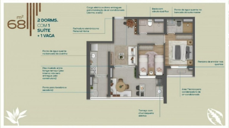 Imagem Apartamento com 2 Quartos à Venda, 68 m² em Tatuapé - São Paulo