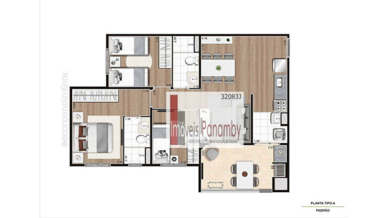 Imagem Apartamento com 3 Quartos à Venda, 67 m² em Campestre - Santo André Imagem Apartamento com 3 Quartos à Venda, 67 m² em Campestre - Santo André