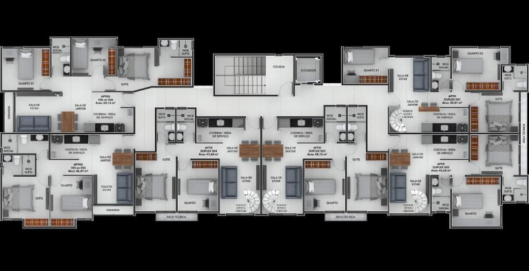 Imagem Apartamento com 2 Quartos à Venda, 48 m² em Jardim Oceania - João Pessoa