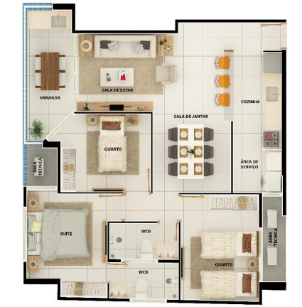 Imagem Apartamento com 2 Quartos à Venda, 81 m² em Camboinha - Cabedelo Imagem Apartamento com 2 Quartos à Venda, 81 m² em Camboinha - Cabedelo