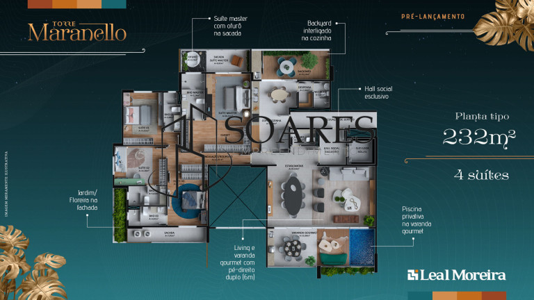 Imagem Apartamento com 4 Quartos à Venda, 232 m² em Umarizal - Belém