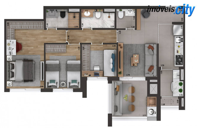 Imagem Apartamento com 3 Quartos à Venda, 79 m² em Ipiranga - São Paulo Imagem Apartamento com 3 Quartos à Venda, 79 m² em Ipiranga - São Paulo
