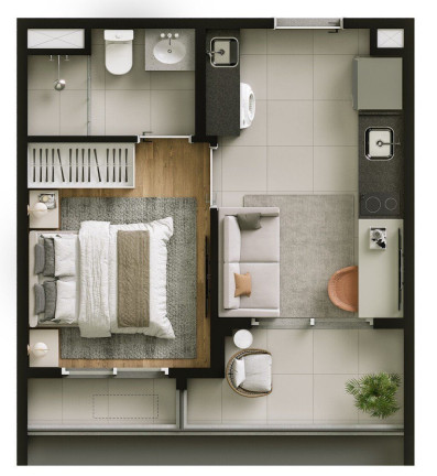 Imagem Apartamento com 1 Quarto à Venda, 29 m² em Cidade Monções - São Paulo Imagem Apartamento com 1 Quarto à Venda, 29 m² em Cidade Monções - São Paulo
