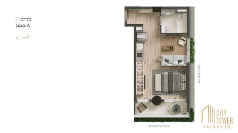Imagem Apartamento com 1 Quarto à Venda, 39 m² em Cerqueira César - São Paulo