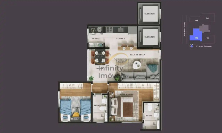 Imagem Apartamento com 2 Quartos à Venda, 97 m² em Sion - Belo Horizonte