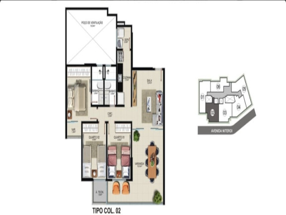 Imagem Apartamento com 3 Quartos à Venda, 95 m² em Praia Do Morro - Guarapari Imagem Apartamento com 3 Quartos à Venda, 95 m² em Praia Do Morro - Guarapari
