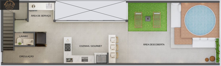 Imagem Cobertura com 2 Quartos à Venda, 115 m² em Vila Pires - Santo André