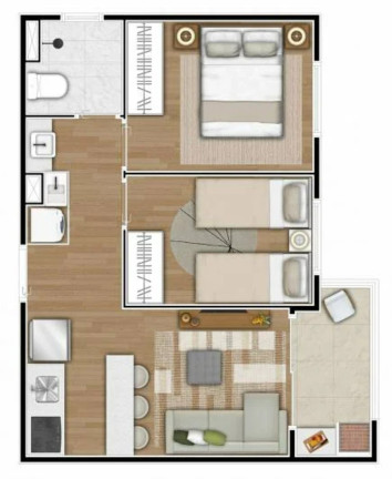 Imagem Apartamento com 2 Quartos à Venda, 39 m² em Panambi - São Paulo