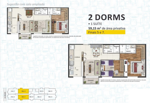 Imagem Apartamento com 2 Quartos à Venda, 59 m² em Alphaville - Barueri Imagem Apartamento com 2 Quartos à Venda, 59 m² em Alphaville - Barueri
