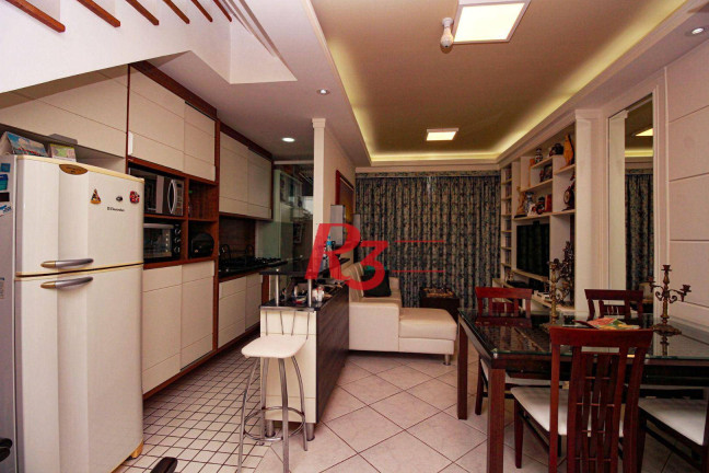 Imagem Loft com 2 Quartos para Alugar, 72 m² em Gonzaga - Santos