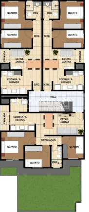 Imagem Apartamento com 3 Quartos à Venda, 70 m² em Cidade Jardim - São José Dos Pinhais