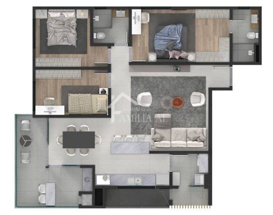 Imagem Apartamento com 2 Quartos à Venda, 77 m² em Bom Retiro - Joinville Imagem Apartamento com 2 Quartos à Venda, 77 m² em Bom Retiro - Joinville