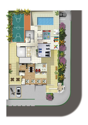 Imagem Apartamento com 2 Quartos à Venda, 57 m² em Vila Valparaíso - Santo André