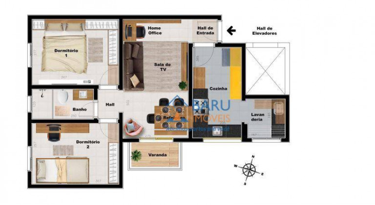 Imagem Apartamento com 2 Quartos à Venda, 65 m² em Vila Ipojuca - São Paulo