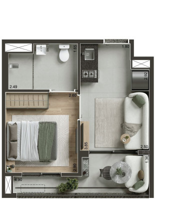 Imagem Apartamento com 1 Quarto à Venda, 42 m² em Alto Da Boa Vista - São Paulo