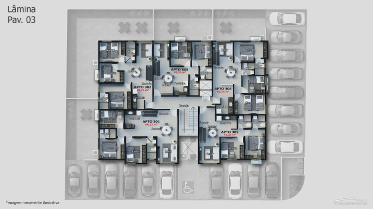 Imagem Apartamento com 3 Quartos à Venda, 59 m² em Bessa - João Pessoa