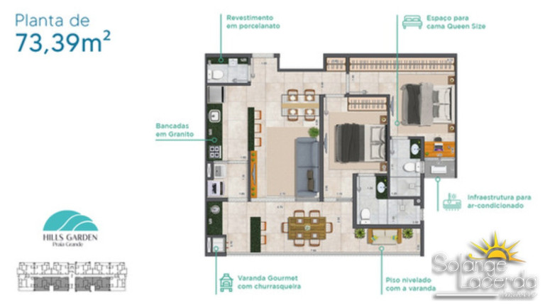 Imagem Apartamento com 2 Quartos à Venda, 62 m² em Praia Grande - Ubatuba