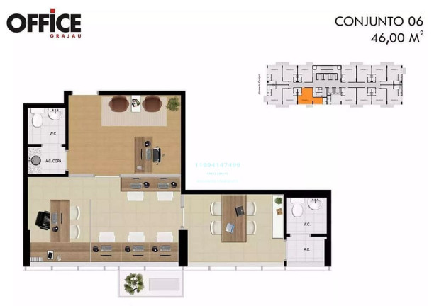 Imagem Sala Comercial à Venda, 40 m² em Alphaville - Barueri