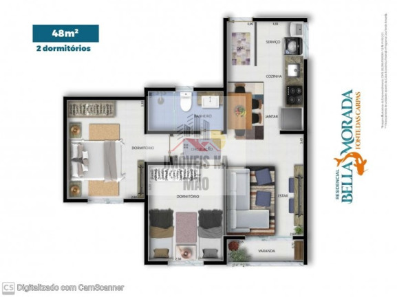 Imagem Apartamento com 2 Quartos à Venda, 48 m² em Jardim Itália - Jundiaí