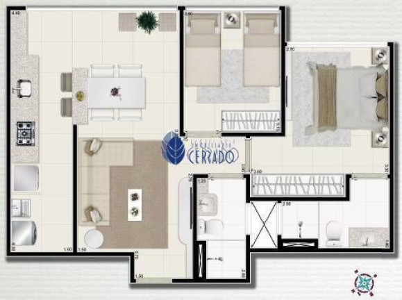 Imagem Apartamento com 2 Quartos à Venda, 66 m² em Jundiaí - Anápolis Imagem Apartamento com 2 Quartos à Venda, 66 m² em Jundiaí - Anápolis
