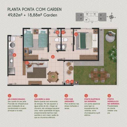 Imagem Imóvel com 2 Quartos à Venda, 68 m² em City Ribeirão - Ribeirão Preto