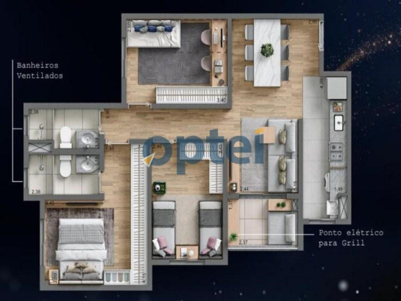 Imagem Apartamento com 3 Quartos à Venda, 69 m² em Rudge Ramos - São Bernardo Do Campo Imagem Apartamento com 3 Quartos à Venda, 69 m² em Rudge Ramos - São Bernardo Do Campo