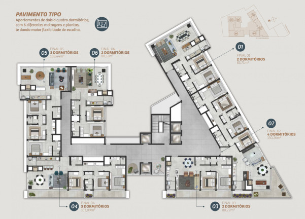 Imagem Apartamento com 3 Quartos à Venda, 108 m² em Predial - Torres