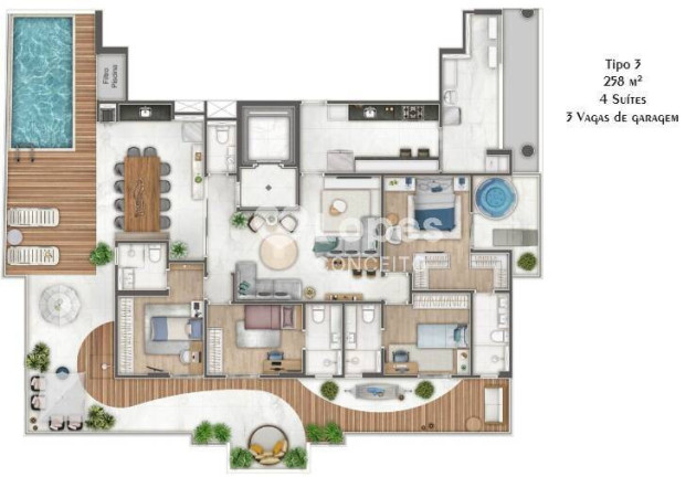 Imagem Apartamento com 3 Quartos à Venda, 128 m² em Ponta Da Praia - Santos