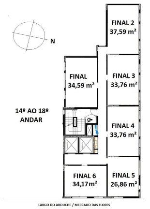 Imagem Apartamento com 2 Quartos à Venda, 33 m² em República - São Paulo