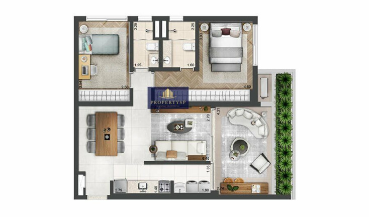 Imagem Apartamento com 2 Quartos à Venda, 89 m² em Perdizes - São Paulo