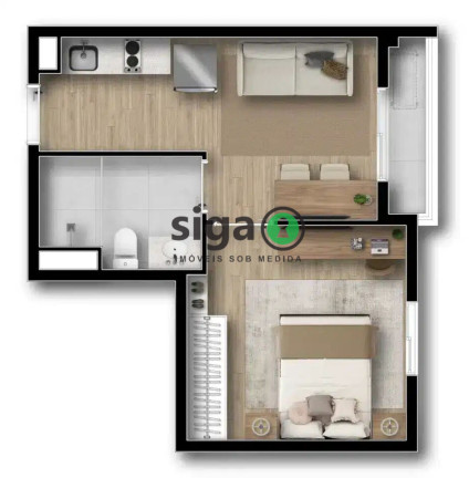 Imagem Apartamento com 1 Quarto à Venda, 33 m² em Vila Clementino - São Paulo Imagem Apartamento com 1 Quarto à Venda, 33 m² em Vila Clementino - São Paulo