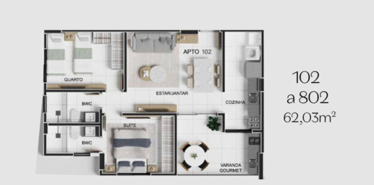 Imagem Apartamento à Venda, 23 m² em Jardim Oceania - João Pessoa Imagem Apartamento à Venda, 23 m² em Jardim Oceania - João Pessoa