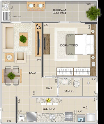 Imagem Apartamento com 1 Quarto à Venda, 52 m² em Guilhermina - Praia Grande Imagem Apartamento com 1 Quarto à Venda, 52 m² em Guilhermina - Praia Grande