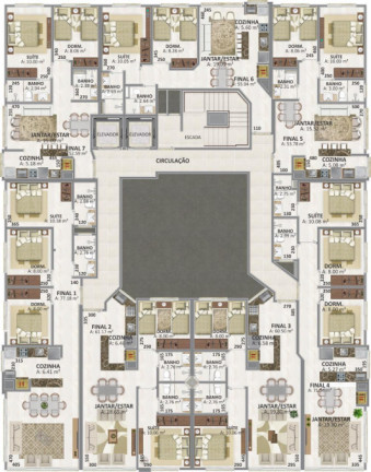 Imagem Apartamento com 3 Quartos à Venda, 204 m² em Centro - Capão Da Canoa Imagem Apartamento com 3 Quartos à Venda, 204 m² em Centro - Capão Da Canoa