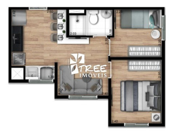 Imagem Apartamento com 2 Quartos à Venda, 37 m² em Jardim Da Pedreira - São Paulo