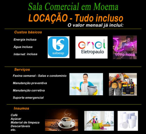 Imagem Sala Comercial para Alugar, 21 m² em Moema - São Paulo Imagem Sala Comercial para Alugar, 21 m² em Moema - São Paulo