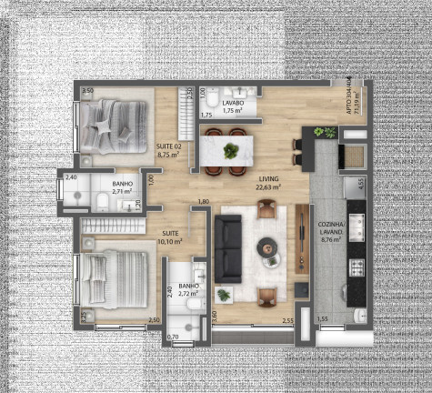 Imagem Apartamento com 2 Quartos à Venda, 74 m² em Centro - Gramado Imagem Apartamento com 2 Quartos à Venda, 74 m² em Centro - Gramado