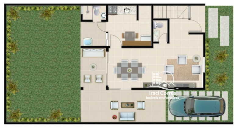 Imagem Casa de Condomínio com 3 Quartos à Venda, 138 m² em Centro - Eusébio Imagem Casa de Condomínio com 3 Quartos à Venda, 138 m² em Centro - Eusébio