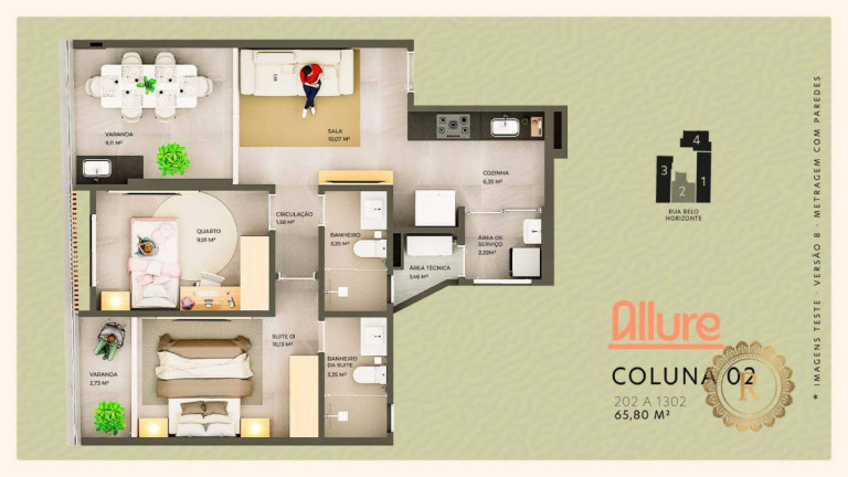 Imagem Apartamento com 2 Quartos à Venda, 58 m² em Praia Do Morro - Guarapari