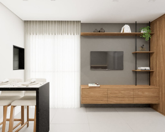 Imagem Apartamento com 1 Quarto à Venda, 20 m² em Mercês - Curitiba