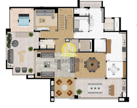 Imagem Cobertura com 4 Quartos à Venda, 477 m² em Mossunguê - Curitiba Imagem Cobertura com 4 Quartos à Venda, 477 m² em Mossunguê - Curitiba