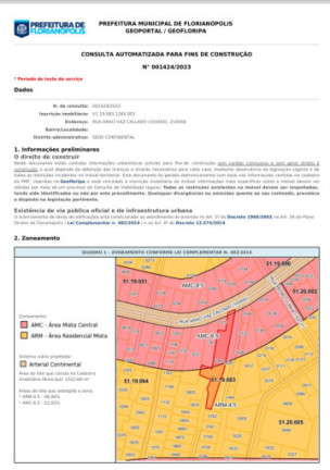 Imagem Terreno à Venda, 1.522 m² em Capoeiras - Florianópolis Imagem Terreno à Venda, 1.522 m² em Capoeiras - Florianópolis