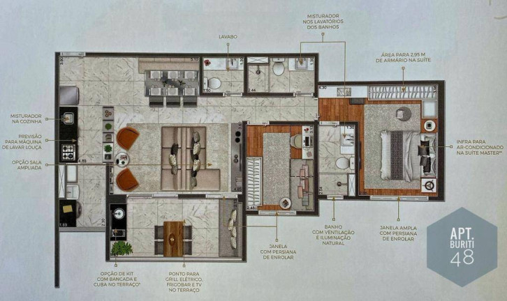 Imagem Apartamento com 2 Quartos à Venda, 84 m² em Santo Amaro - São Paulo Imagem Apartamento com 2 Quartos à Venda, 84 m² em Santo Amaro - São Paulo