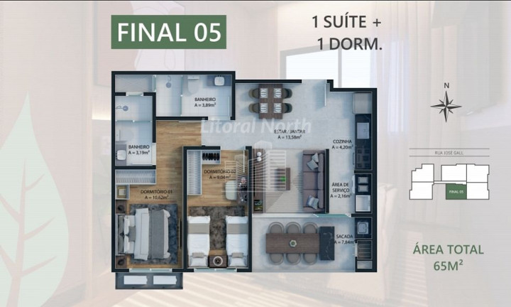 Imagem Apartamento com 2 Quartos à Venda, 71 m² em Dom Bosco - Itajaí Imagem Apartamento com 2 Quartos à Venda, 71 m² em Dom Bosco - Itajaí