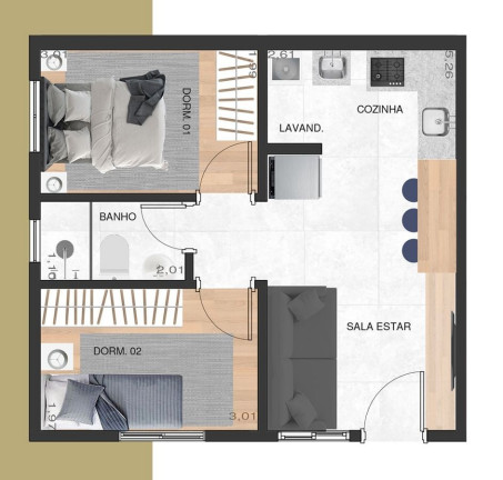 Imagem Apartamento com 1 Quarto à Venda, 31 m² em Chácara Santo Antônio (zona Leste) - São Paulo Imagem Apartamento com 1 Quarto à Venda, 31 m² em Chácara Santo Antônio (zona Leste) - São Paulo