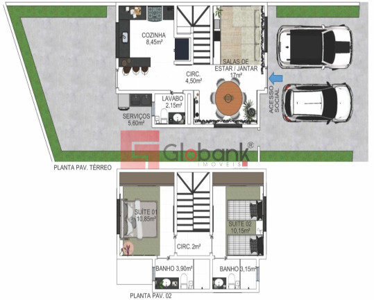 Imagem Sobrado com 2 Quartos à Venda, 139 m² em Jaraguá - Montes Claros Imagem Sobrado com 2 Quartos à Venda, 139 m² em Jaraguá - Montes Claros