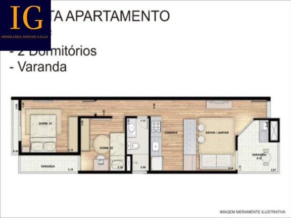 Imagem Apartamento com 2 Quartos à Venda, 53 m² em Parque Das Nações - Santo André Imagem Apartamento com 2 Quartos à Venda, 53 m² em Parque Das Nações - Santo André